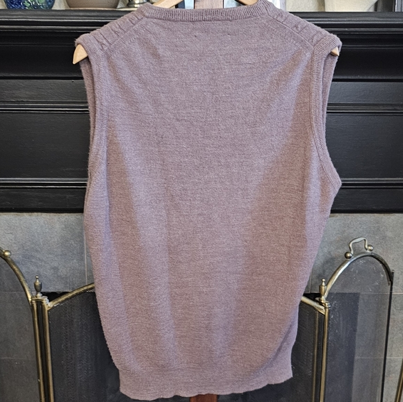 Mens Christian Dior Cable Knit Sweater Vest Taupe size Large - Picture 4 of 7